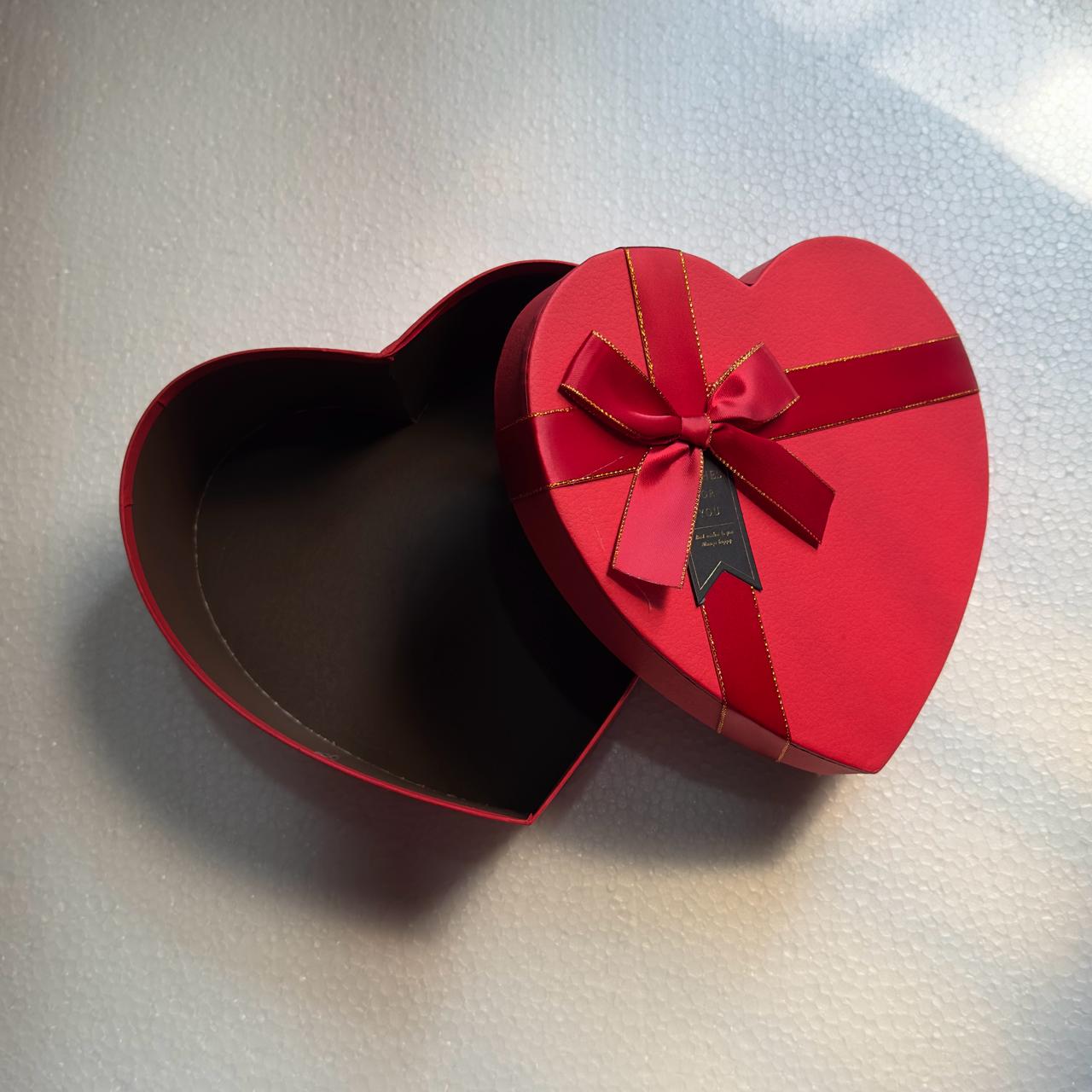 Heart Box Big With Ribbon